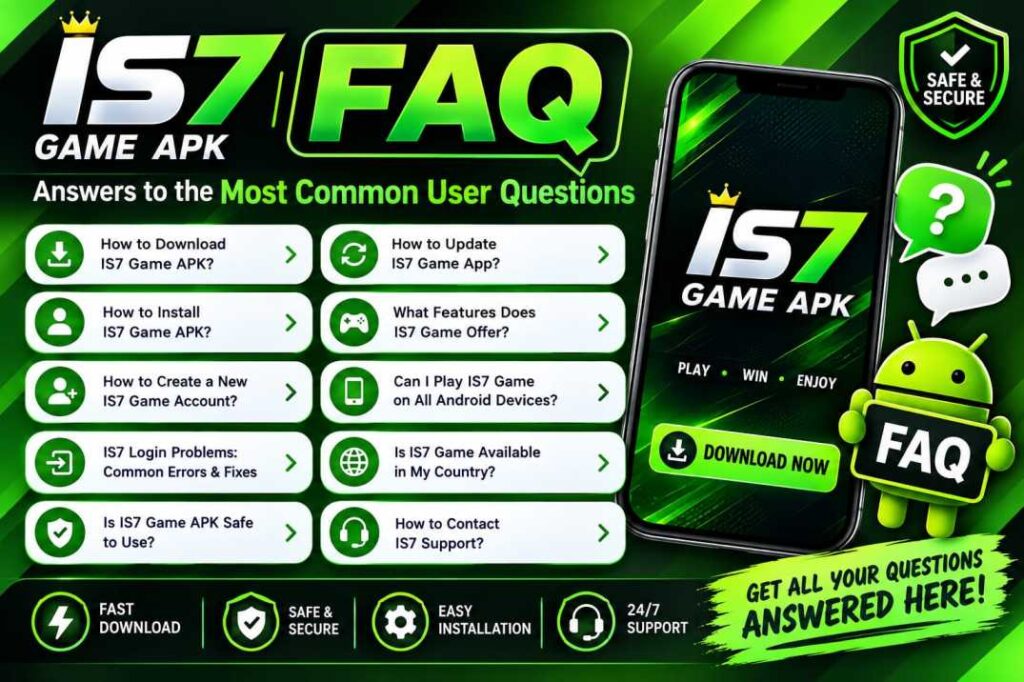IS7 Game APK FAQ – Common Questions About Download, Installation, Login and Updates