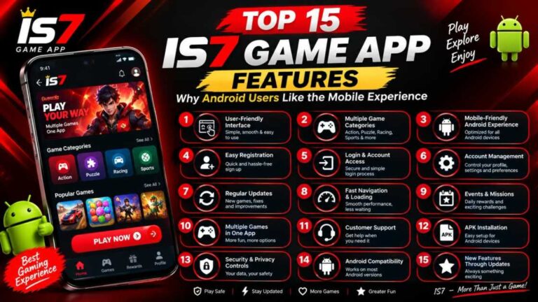 Top 15 Features of IS7 Game App for Android Users